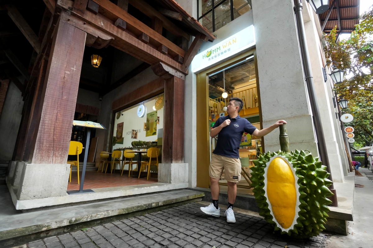 【清邁美食】Homm Wan – 清邁最強榴槤甜品專賣店,榴槤刨冰、榴槤泰奶、榴槤糯米飯應有盡有!不敢吃榴槤的話也有芒果系列可點喔~ - 第2張圖