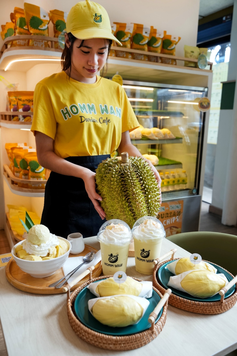 【清邁美食】Homm Wan – 清邁最強榴槤甜品專賣店,榴槤刨冰、榴槤泰奶、榴槤糯米飯應有盡有!不敢吃榴槤的話也有芒果系列可點喔~ - 第19張圖