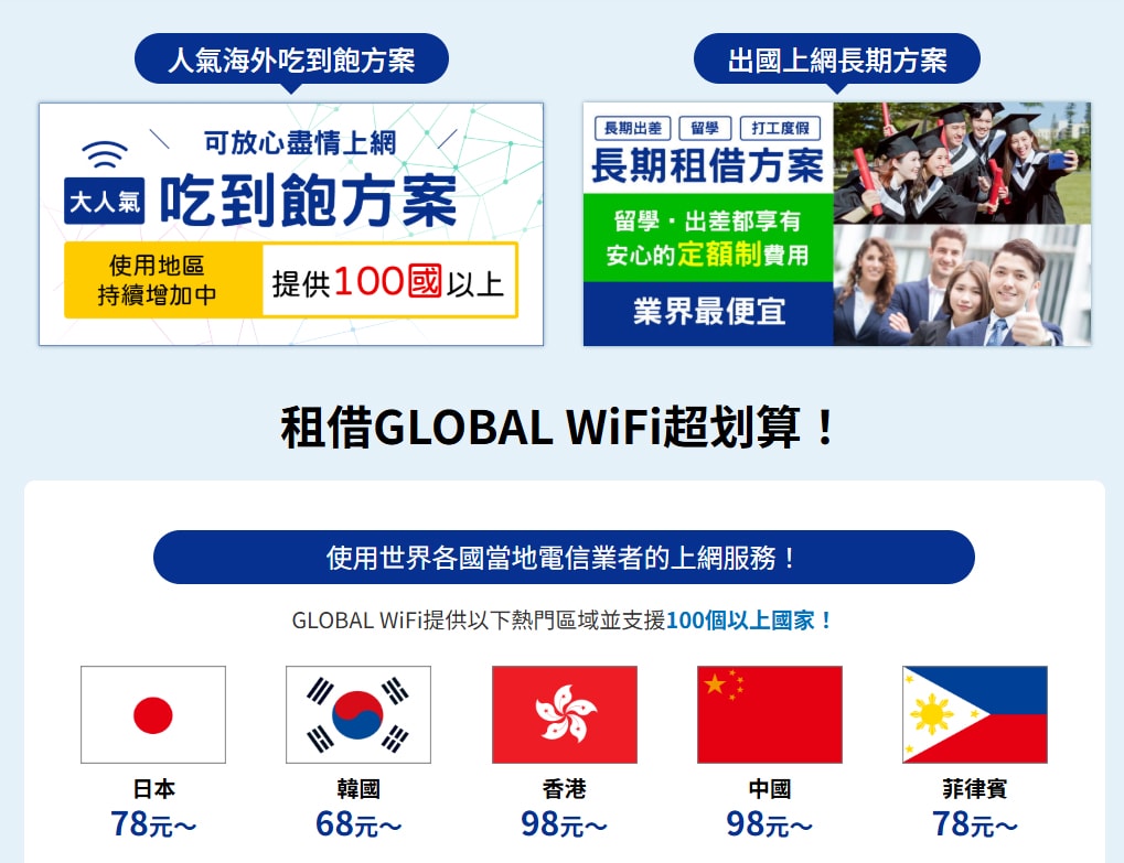 【無限全球通】GLOBAL WiFi & World eSIM – 支援超過100個國家的WiFi機和超便利的eSIM我都用這家的,透過文內連結訂購可享優惠折扣喔! - 第3張圖 【無限全球通】GLOBAL WiFi & World eSIM – 支援超過100個國家的WiFi機和超便利的eSIM我都用這家的,透過文內連結訂購可享優惠折扣喔!