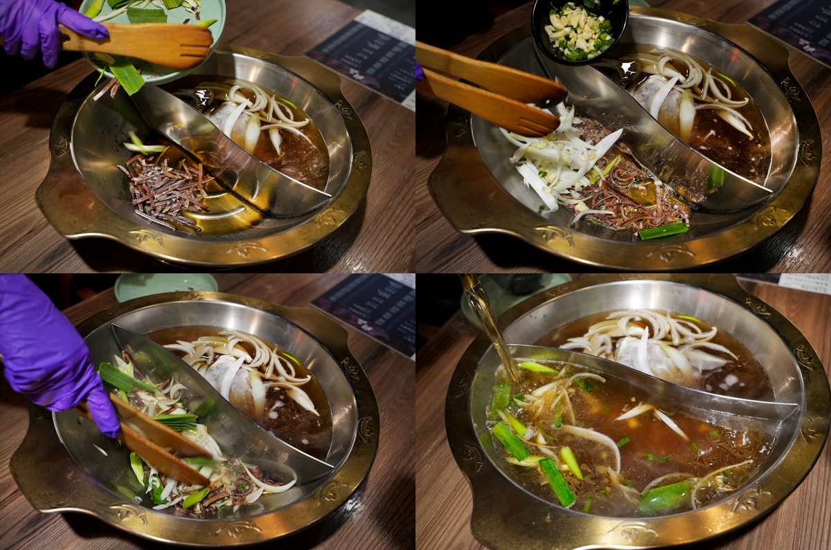 【新竹美食】韋爐復刻食鍋巨城店 – 新竹巨城購物中心附近的好吃火鍋店，超推蒜苗魷魚石頭鍋！冷藏櫃裡有多種其他火鍋店少見的山珍海味
