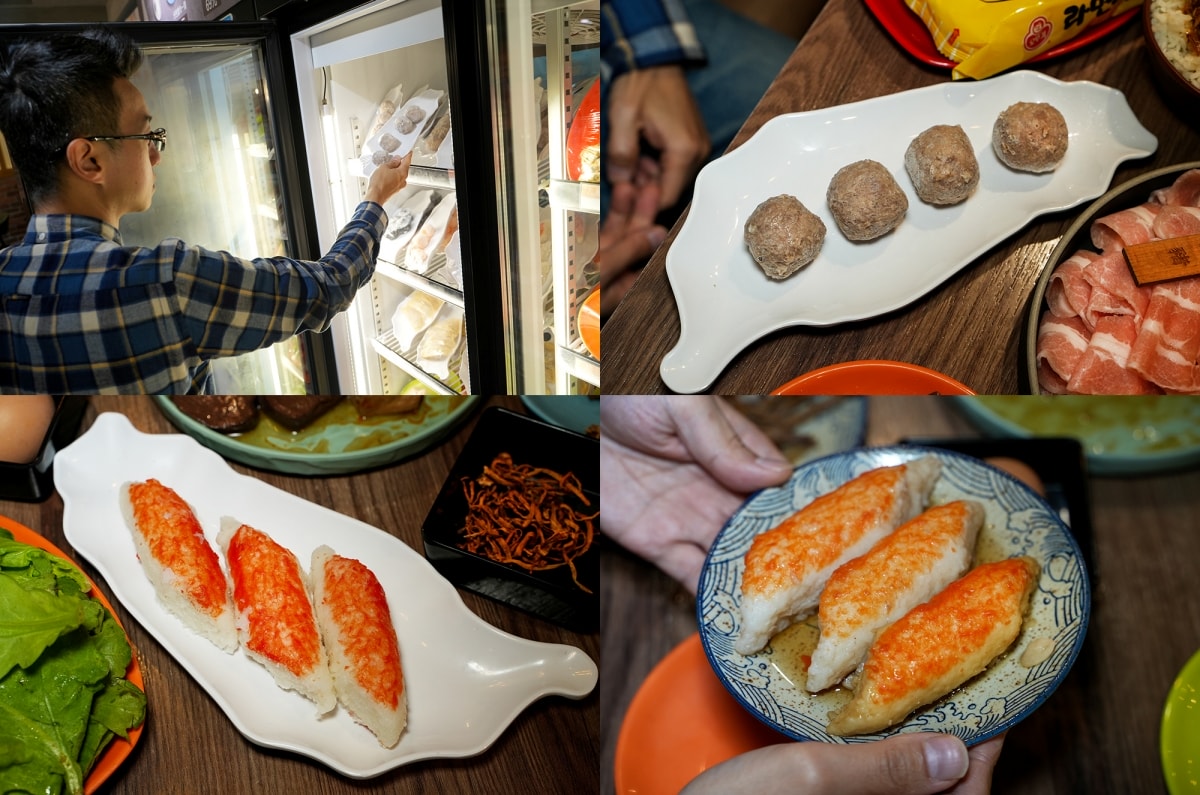 【新竹美食】韋爐復刻食鍋巨城店 – 新竹巨城購物中心附近的好吃火鍋店，超推蒜苗魷魚石頭鍋！冷藏櫃裡有多種其他火鍋店少見的山珍海味