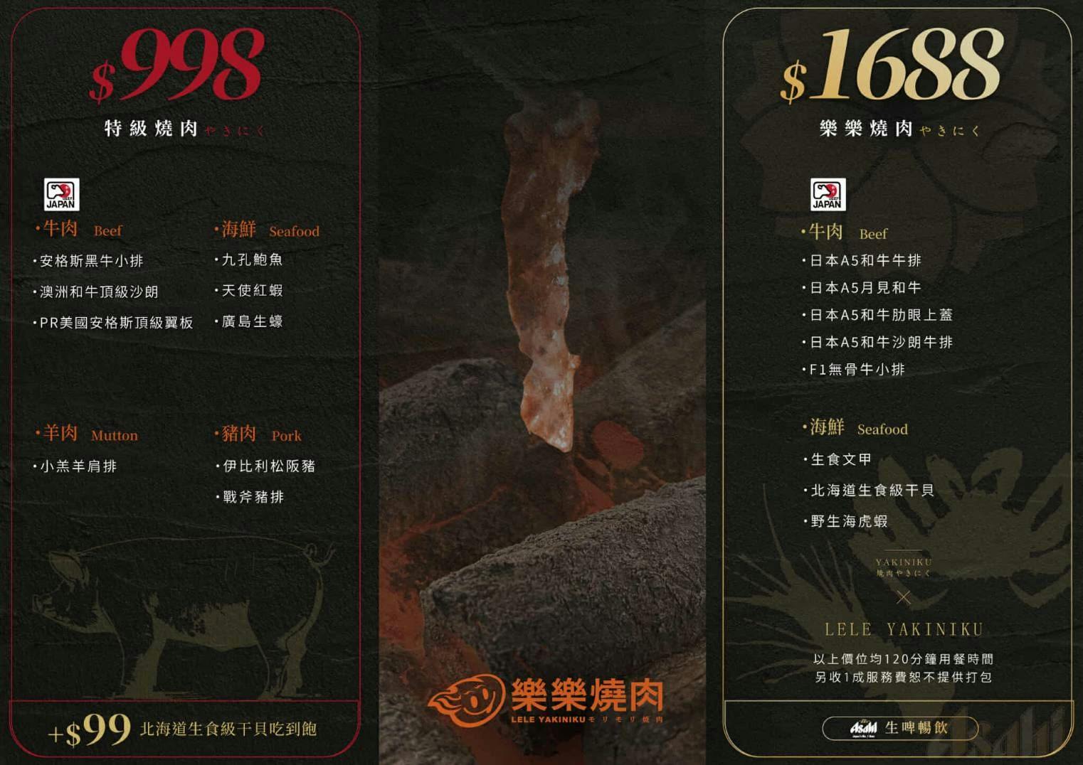 【蘆洲美食】樂樂燒肉蘆洲店 – 蘆洲高品質燒肉餐廳，連各種部位的日本A5和牛和牛都可以吃到飽！生啤酒也可以無限暢飲唷～♪