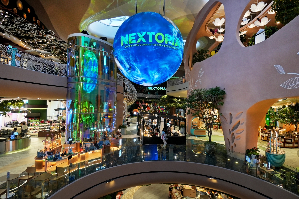 【曼谷商場】Nextopia – Siam Paragon五樓兼具未來感與綠能概念的絕美新區域，附上地獄廚神Gordon Ramsay旗下人氣漢堡店的食記